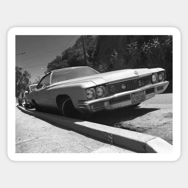 Vintage Car. Santa Monica California Sticker by SoCalDreamin